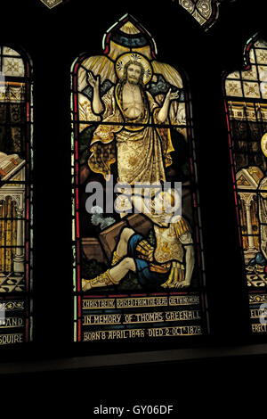 Wilfrids- Grappenhall église St Thomas Greenall Fenêtre, Warrington Banque D'Images