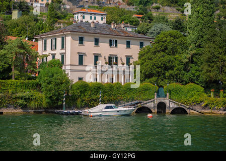 Villa Oleandra à Laglio (Lac de Côme), Italie Banque D'Images