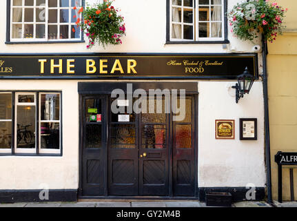 Autour de la ville universitaire de Oxford Angleterre Le Bear Pub Banque D'Images