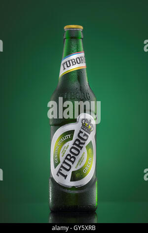 Tuborg est un Danois Brewing Company fondée en 1873 par Carl Frederik Tietgen. Depuis 1970, il a fait partie intégrante de la groupe Carlsberg. Banque D'Images