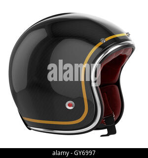 Casque de moto en fibre de carbone Banque D'Images