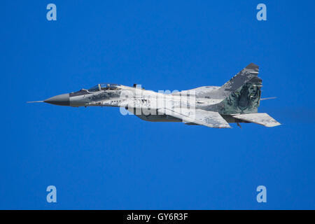 ZELTWEG, Styrie, Autriche - 02 SEPTEMBRE : Polish Mikoyan Gourevitch MiG-29A à la puissance aérienne dans la Zeltweg, Autriche Banque D'Images