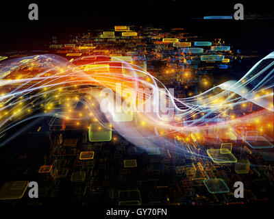 Chemin de Fractal Realms Banque D'Images