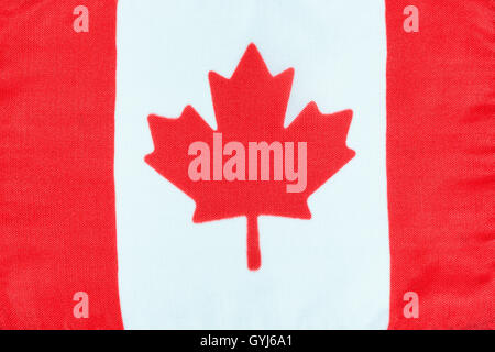 Drapeau Canadien National en tissu Banque D'Images