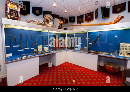 À l'intérieur / intérieur du Musée de la musique de l'armée. Kneller Hall, Whitton, Twickenham. UK Banque D'Images