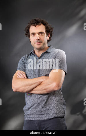 Tobias Jones, l'auteur et journaliste britannique, à l'Edinburgh International Book Festival. Edimbourg, Ecosse. 24 août 2016 Banque D'Images