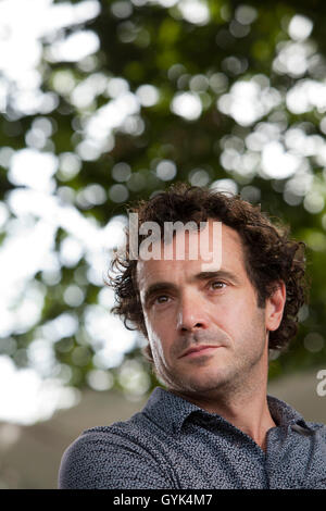 Tobias Jones, l'auteur et journaliste britannique, à l'Edinburgh International Book Festival. Edimbourg, Ecosse. 24 août 2016 Banque D'Images