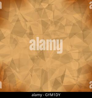 Lumière orange fond mosaïque polygonale Illustration de Vecteur