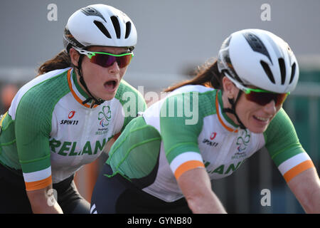 Rio de Janeiro, Brésil. 17 Sep, 2016. Katie DUNLEVY George Dunlevy (IRL) - Vélo route : Women's Road Race B à Pontal Rio pendant les Jeux Paralympiques de 2016 à Rio de Janeiro, Brésil . © AFLO SPORT/Alamy Live News Banque D'Images