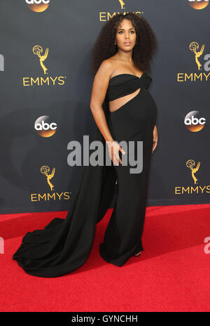 Los Angeles, CA, USA. 18 Sep, 2016. 18 septembre 2016 - Los Angeles, Californie - Kerry Washington. 68e Primetime Emmy Awards annuel tenu au Théâtre de Microsoft. Photo Credit : Crédit : AdMedia AdMedia/ZUMA/Alamy Fil Live News Banque D'Images