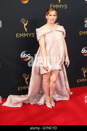 Los Angeles, CA, USA. 18 Sep, 2016. 18 septembre 2016 - Los Angeles, Californie - Anna Chlumsky. 68e Primetime Emmy Awards annuel tenu au Théâtre de Microsoft. Photo Credit : Crédit : AdMedia AdMedia/ZUMA/Alamy Fil Live News Banque D'Images