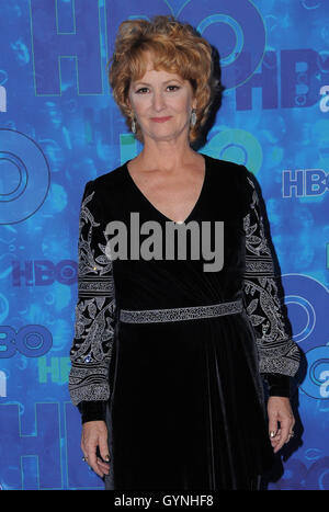 Los Angeles, CA, USA. 18 Sep, 2016. 18 septembre 2016 - Los Angeles, Californie - Melissa Leo. HBO Poster Award Réception suivant la 68e Primetime Emmy Awards qui a eu lieu au Pacific Design Center. Crédit photo : Byron Purvis/AdMedia Crédit : Birdie Thompson/AdMedia/ZUMA/Alamy Fil Live News Banque D'Images