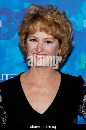 Los Angeles, CA, USA. 18 Sep, 2016. Melissa Leo aux arrivées de HBO pour Post-Emmy Awards Party - Partie 2, la Plaza de Pacific Design Center, Los Angeles, CA Septembre 18, 2016. Credit : James Atoa/Everett Collection/Alamy Live News Banque D'Images