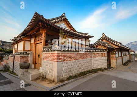 Le village de Bukchon Hanok, Séoul, Corée du Sud Banque D'Images
