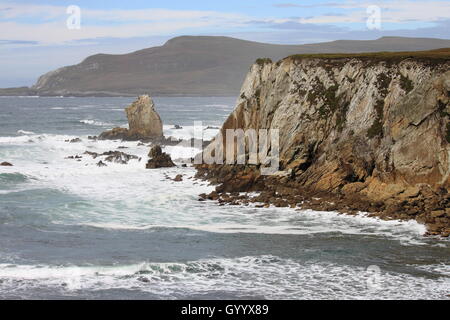 Côte de l'île Achill. Le Comté de Mayo, Irlande Banque D'Images