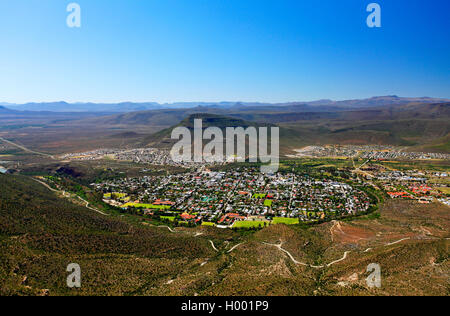 Vue de la ville de Graaff-Reinet, Afrique du Sud, Eastern Cape Banque D'Images