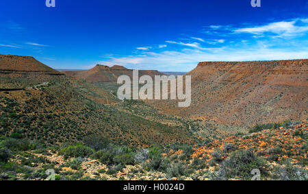 Le parc national du Karoo, Rooiwalle Canyon, Afrique du Sud, Western Cape, Karoo National Park Banque D'Images