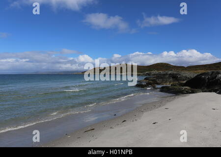 Plage de la reine bagh na doirlinne île de Gigha Ecosse 30 septembre 2016 Banque D'Images