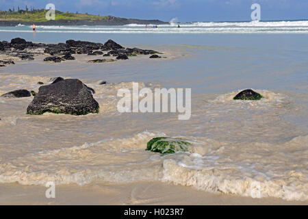 Plage de l'hôtel Tortuga Bay, l'Équateur, Îles Galápagos, Santa Cruz Banque D'Images