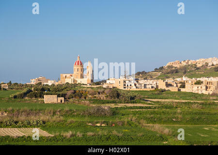 MARSAXLOKK, MALTE - 13 janvier 2015 : Église paroissiale de Notre-Dame de Pompéi. Banque D'Images