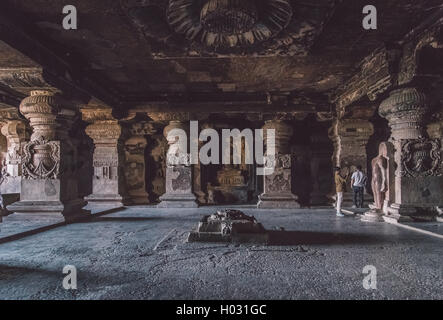 Amritsar, Inde - 14 janvier 2015 : les grottes d'Ellora est un site archéologique près de ville d'Aurangabad. Ellora est un Patrimoine Banque D'Images