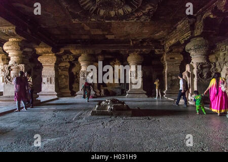 Amritsar, Inde - 14 janvier 2015 : les grottes d'Ellora est un site archéologique près de ville d'Aurangabad. Bien connu pour son monument Banque D'Images