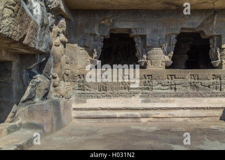 Amritsar, Inde - 14 janvier 2015 : les grottes d'Ellora est un site archéologique près de ville d'Aurangabad. Bien connu pour son monument Banque D'Images