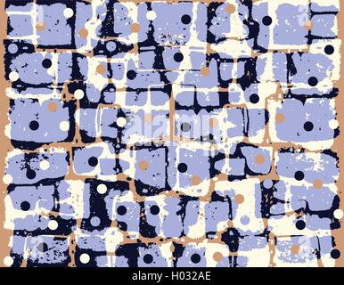 Abstract vector grunge background. Dessiné à la main couleur composition des éléments graphiques qui se chevauchent en situation irrégulière. Illustration de Vecteur
