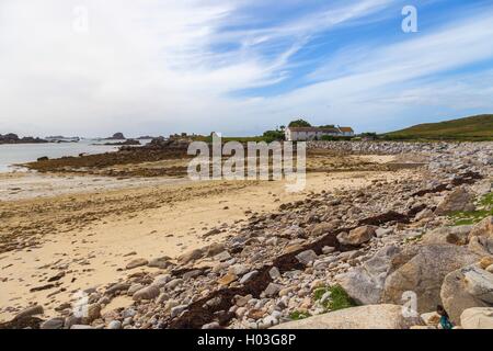 Grand Porth, Bryher, Îles Scilly, Angleterre Banque D'Images