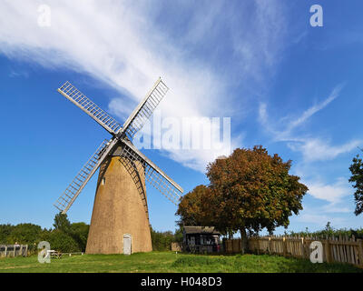 Île de Wight moulin à vent de Bembridge Banque D'Images