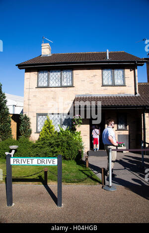 Privet Drive, Harry Potter's House,Warner Brothers Studio Tour, la fabrication d'Harry Potter, Londres Banque D'Images