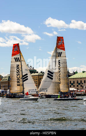 Suède, Stockholm. Volvo Ocean Race 2008-2009 escale à Stockholm. Banque D'Images