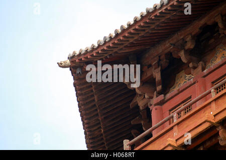 Shuozhou, Shuozhou, Chine. 20 Sep, 2016. Shuozhou, CHINE-Septembre 19 2016 : ?(EDITORIAL ?utiliser ?SEULEMENT. ?CHINE ?OUT) pagode en bois de Yingxian.dans le comté de Shuozhou, au nord de la Chine Â.s dans la province du Shanxi. Le vrai nom de la pagode, situé dans le palais de Fogong Bouddha (Temple) dans l'angle nord-ouest de la ville du comté de Yingxian, Pagode Sakyamuni est. Depuis il a été construit entièrement en bois, il a été populairement connu comme la pagode en bois de Yingxian County. L'article 67,31 mètres de haut, c'est la seule grande pagode en bois en Chine et également le plus haut parmi les bâtiments en bois de la wor Banque D'Images