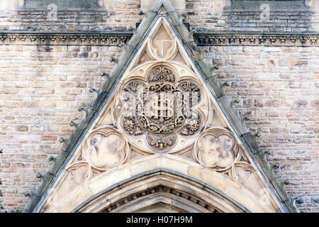 Détail du saint Nom de Jésus, l'Église catholique de Manchester Oxford Road Banque D'Images