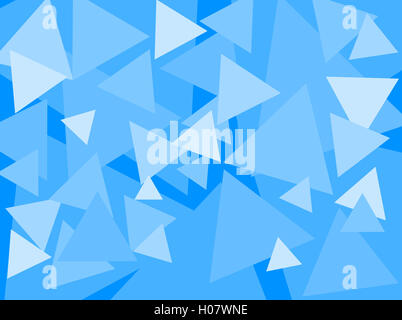Blue tons Triangle Banque D'Images