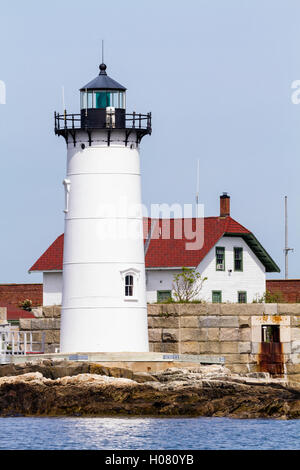 Phare du port de Portsmouth, New Castle, New Hampshire Banque D'Images