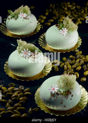 Gâteau blanc chinois d'été Banque D'Images