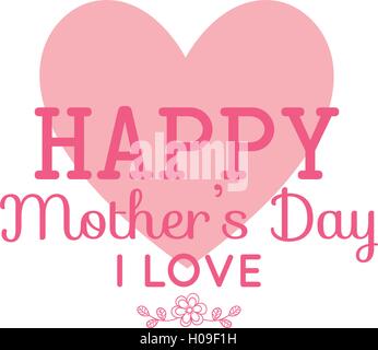 Happy Mothers Day Illustration de Vecteur