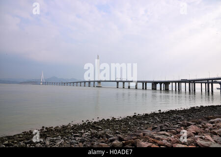 Pont reliant Shenzhen à Hong Kong Banque D'Images