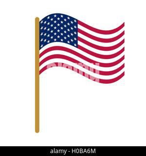 Les politiques nationales US flag Illustration de Vecteur