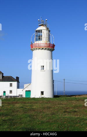 Loop Head Lighthouse. Le comté de Clare, Irlande Banque D'Images