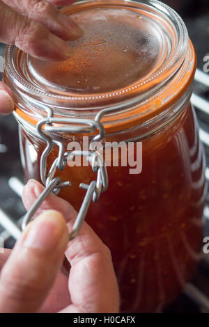 Ce Chutney de tomates à la maison Banque D'Images