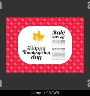 Joyeux Thanksgiving Day banner Illustration de Vecteur