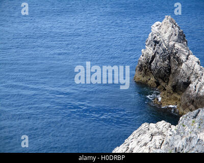 Vue de la côte et la mer autour de Portovenere Banque D'Images