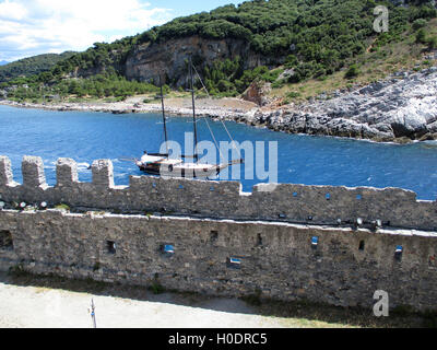 Vue de la côte et la mer autour de Portovenere Banque D'Images