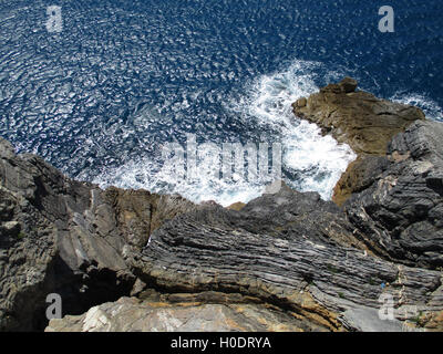 Vue de la côte et la mer autour de Portovenere Banque D'Images
