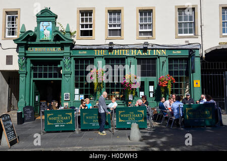 The White Hart Inn dans le quartier de Grassmarket, Édimbourg, Écosse Banque D'Images