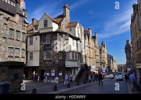 La maison de John Knox sur la High Street, Édimbourg, Écosse Banque D'Images