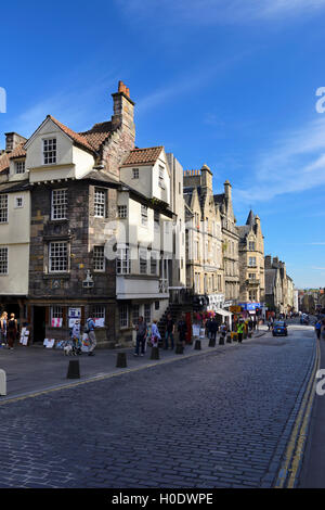 La maison de John Knox sur la High Street, Édimbourg, Écosse Banque D'Images