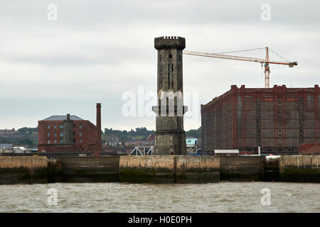 Sur la tour Victoria Dock Liverpool Merseyside UK Salisbury Banque D'Images